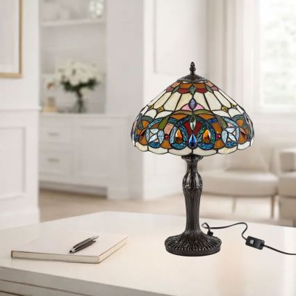 Brilagi - Tiffany βιτρώ επιτραπέζιο φωτιστικό LUISA 1xE27/40W/230V