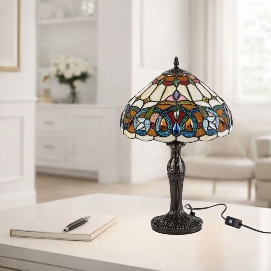 Brilagi - Tiffany βιτρώ επιτραπέζιο φωτιστικό LUISA 1xE27/40W/230V