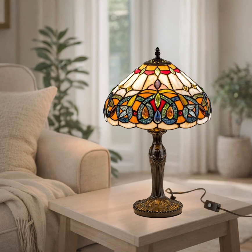 Brilagi - Tiffany βιτρώ επιτραπέζιο φωτιστικό LUISA 1xE27/40W/230V