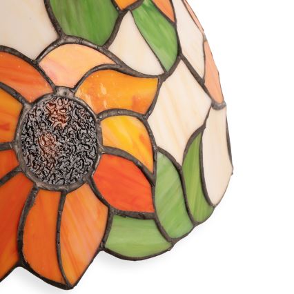 Brilagi - Tiffany βιτρώ επιτραπέζιο φωτιστικό SUNFLOWER 2xE27/60W/230V