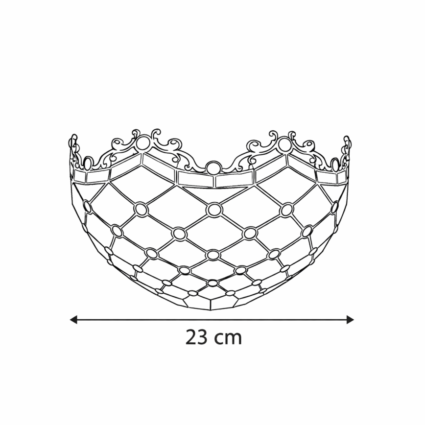 Brilagi - Tiffany βιτρώ επιτοίχιο φωτιστικό εκρού 1xE14/40W/230V