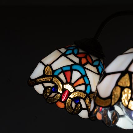 Brilagi - Tiffany βιτρό πλαφονιέρα MIRABELLA 5xE27/60W/230V διάμ. 60 cm