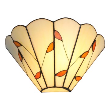 Brilagi - Tiffany βιτρό επιτοίχιο φωτιστικό FOLIA 1xE14/40W/230V