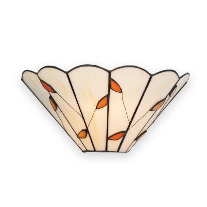 Brilagi - Tiffany βιτρό επιτοίχιο φωτιστικό FOLIA 1xE14/40W/230V
