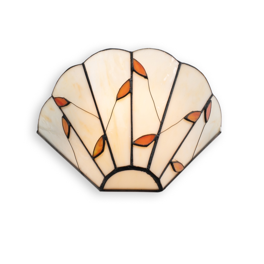 Brilagi - Tiffany βιτρό επιτοίχιο φωτιστικό FOLIA 1xE14/40W/230V
