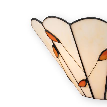 Brilagi - Tiffany βιτρό επιτοίχιο φωτιστικό FOLIA 1xE14/40W/230V