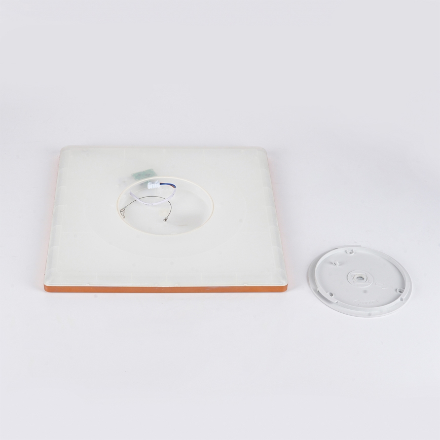 Brilagi - Φωτιστικό οροφής για μπάνιο ULTRA SLIM LED/24W/230V 42x42 cm ρόζ χρυσό IP54