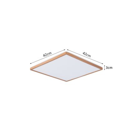 Brilagi - Φωτιστικό οροφής για μπάνιο ULTRA SLIM LED/24W/230V 42x42 cm ρόζ χρυσό IP54