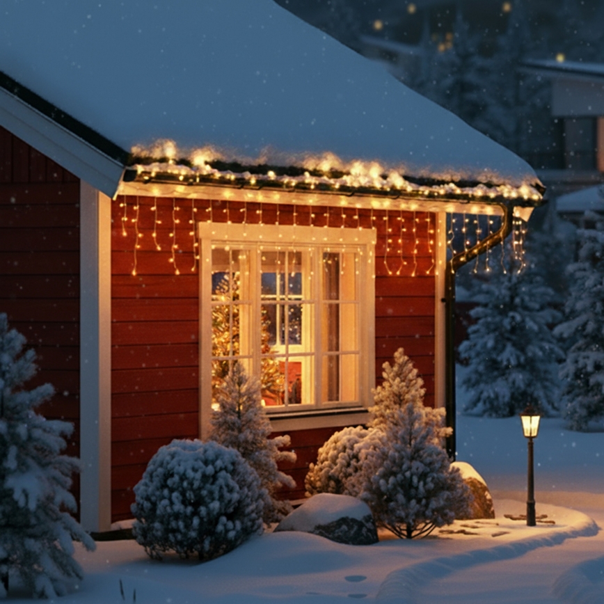 Brilagi - Γιρλάντα LED για εξωτερικούς χώρους 400xLED/8 λειτουργίες 23m IP44 ζεστό λευκό