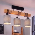 Brilagi - Εφαρμοστό φωτιστικό οροφής NUBILA 3xE27/60W/230V πεύκο/γκρι