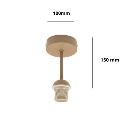 Brilagi - Εφαρμοστό φωτιστικό οροφής PARTY 1xE27/60W/230V διάμ. 10 cm μπεζ