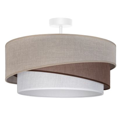 Brilagi - Επιφανειακό φωτιστικό οροφής ARROW 1xE27/60W/230V Ø 45 εκ. μπεζ/καφέ/λευκό