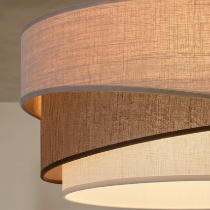 Brilagi - Επιφανειακό φωτιστικό οροφής ARROW 1xE27/60W/230V Ø 45 εκ. μπεζ/καφέ/λευκό