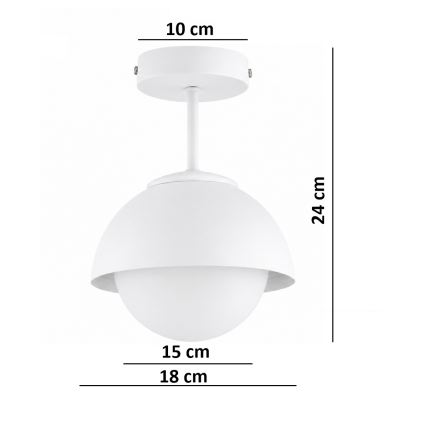 BRILAGI - Επιφανειακό φωτιστικό οροφής COSMO 1xE27/60W/230V λευκό/χρυσό