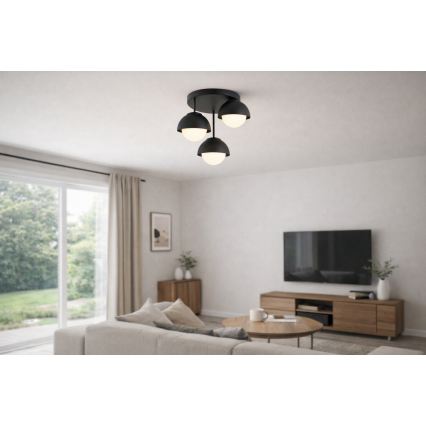 BRILAGI - Επιφανειακό φωτιστικό οροφής COSMO 3xE27/60W/230V μαύρο