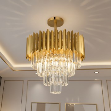 Brilagi - Επιφανειακό φωτιστικό οροφής CRISTAL 5xE14/40W/230V Ø 43 cm