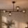 Brilagi - Επιφανειακό φωτιστικό οροφής DIOR 4xE27/60W/230V μαύρο/καπνιστό γκρι