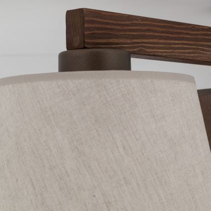 Brilagi - Επιφανειακό φωτιστικό οροφής LATTE 3xE27/15W/230V πεύκο/λευκό