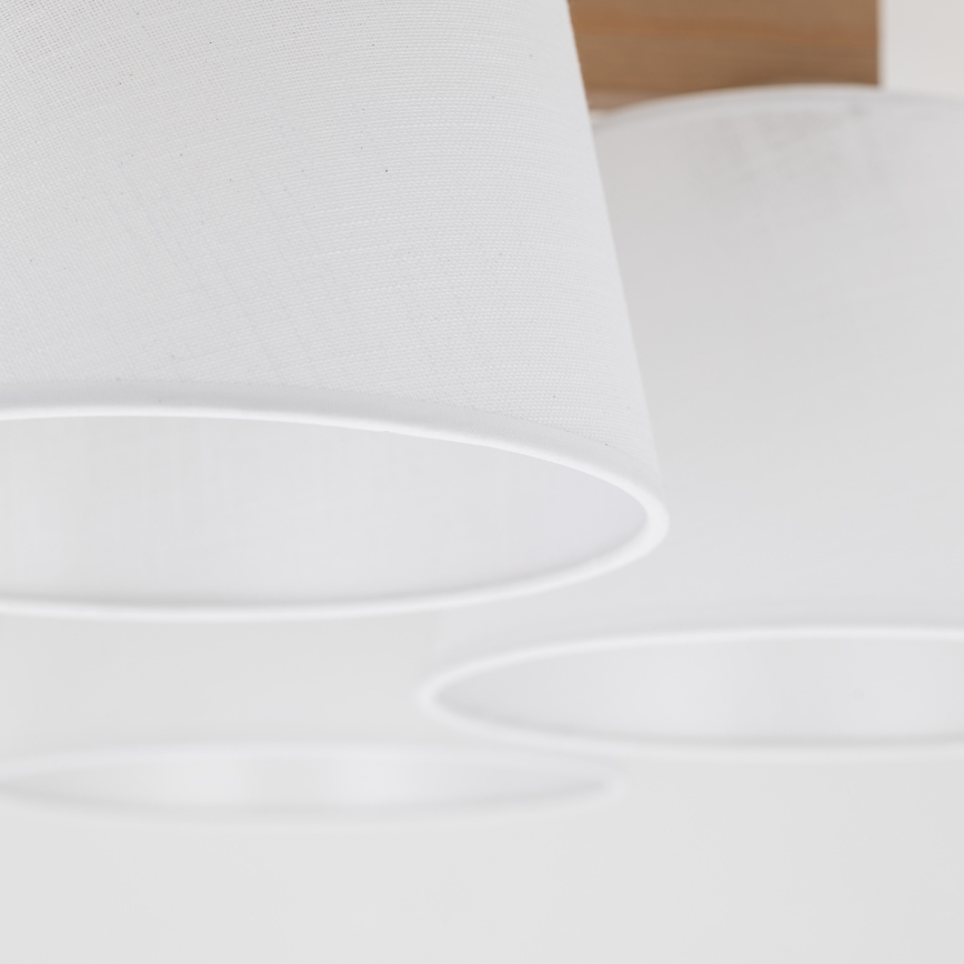 Brilagi - Επιφανειακό φωτιστικό οροφής LATTE SABIA 5xE27/15W/230V πεύκο/λευκό