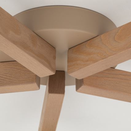 Brilagi - Επιφανειακό φωτιστικό οροφής LATTE SABIA 5xE27/15W/230V πεύκο/λευκό