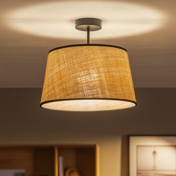 Brilagi - Επιφανειακό φωτιστικό οροφής LED CERIA 1xE27/60W/230V διάμ. 35 cm μαύρο/μπεζ