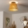 Brilagi - Επιφανειακό φωτιστικό οροφής LED CERIA BOHO 1xE27/40W/230V διάμ. 28 cm καφέ