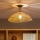 Brilagi - Επιφανειακό φωτιστικό οροφής LED CERIA BOHO 1xE27/60W/230V Ø 50 cm μαύρο/καφέ