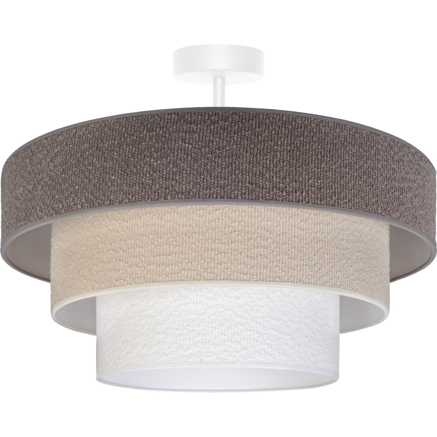 Brilagi - Επιφανειακό φωτιστικό οροφής LUNETA 1xE27/60W/230V Ø 40 cm γκρι/κρεμ/λευκό