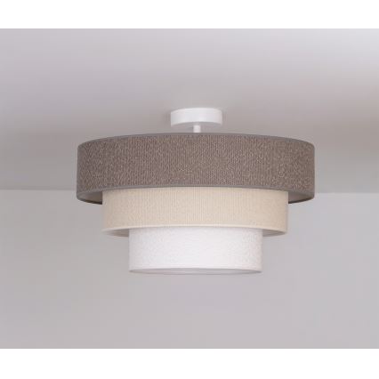 Brilagi - Επιφανειακό φωτιστικό οροφής LUNETA 1xE27/60W/230V Ø 40 cm γκρι/κρεμ/λευκό
