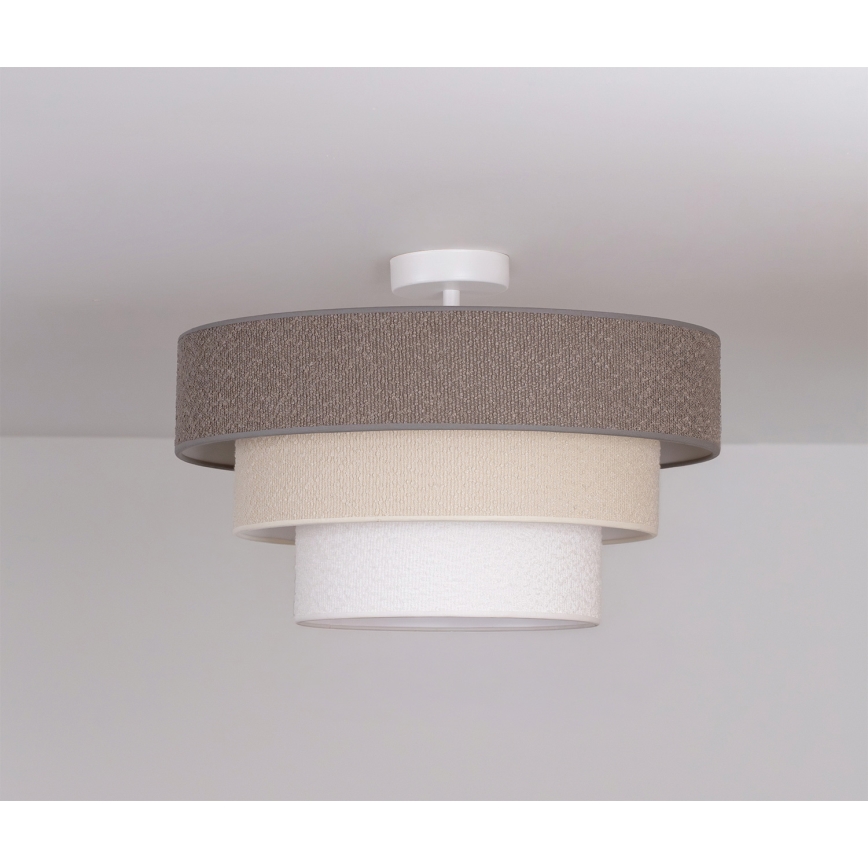 Brilagi - Επιφανειακό φωτιστικό οροφής LUNETA 1xE27/60W/230V Ø 40 cm γκρι/κρεμ/λευκό