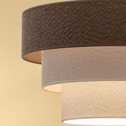 Brilagi - Επιφανειακό φωτιστικό οροφής LUNETA 1xE27/60W/230V Ø 40 cm γκρι/κρεμ/λευκό