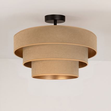 Brilagi - Επιφανειακό φωτιστικό οροφής LUNETA 1xE27/60W/230V διάμ. 40 cm μπεζ/χρυσό