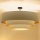 Brilagi - Επιφανειακό φωτιστικό οροφής LUNETA 3xE27/60W/230V διάμετρος 80 cm εκρού/χρυσό