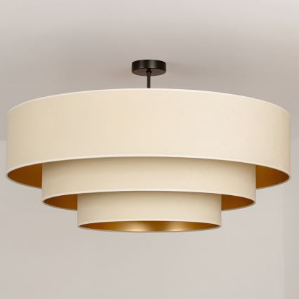 Brilagi - Επιφανειακό φωτιστικό οροφής LUNETA 3xE27/60W/230V διάμετρος 80 cm εκρού/χρυσό