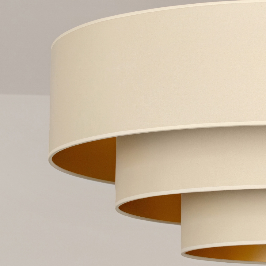 Brilagi - Επιφανειακό φωτιστικό οροφής LUNETA 3xE27/60W/230V διάμετρος 80 cm εκρού/χρυσό