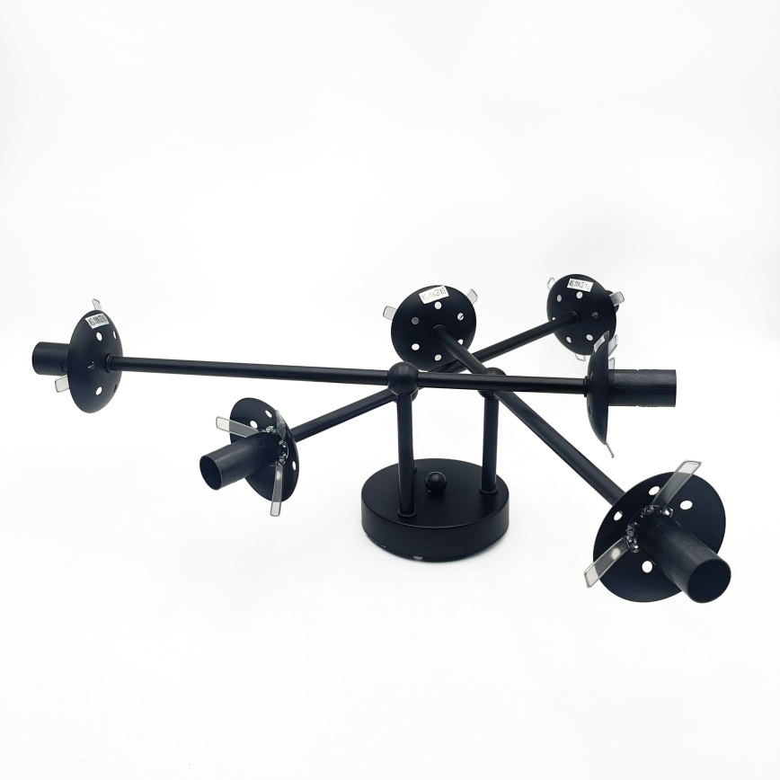 Brilagi - Επιφανειακό φωτιστικό οροφής MALIVA 6xE14/15W/230V μαύρο/καπνιστό