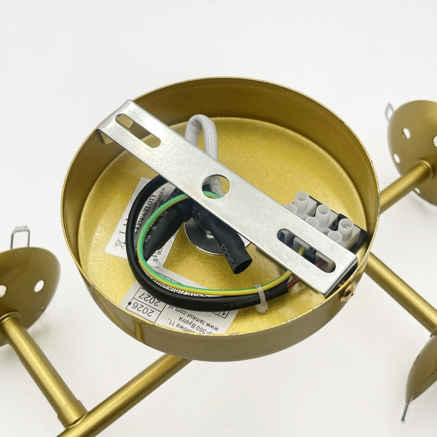 Brilagi - Επιφανειακό φωτιστικό οροφής MALONY 4xE14/20W/230V χρυσό