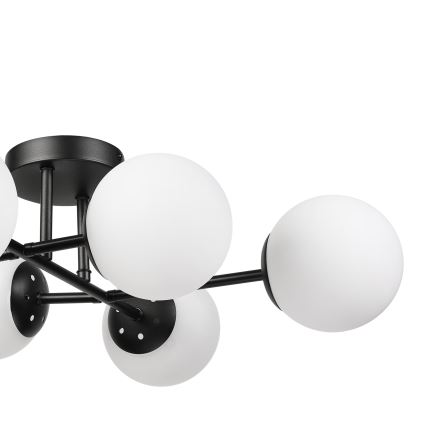 Brilagi - Επιφανειακό φωτιστικό οροφής MALONY 6xE14/20W/230V μαύρο