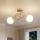 Brilagi - Επιφανειακό φωτιστικό οροφής MILO 2xE27/60W/230V, χρυσό