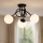 Brilagi - Επιφανειακό φωτιστικό οροφής MILO 3xE27/60W/230V μαύρο