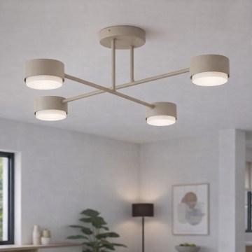 Brilagi - Επιφανειακό φωτιστικό οροφής MONO 4xGX53/12W/230V μπεζ