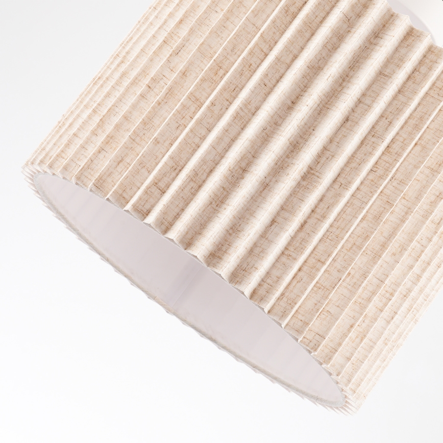 Brilagi - Επιφανειακό φωτιστικό οροφής NORDIC WAVE 1xE27/15W/230V Ø 32 cm λινό/λευκό