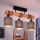 Brilagi - Επιφανειακό φωτιστικό οροφής NUBILA 3xE27/60W/230V πεύκο/ανθρακί