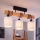 Brilagi - Επιφανειακό φωτιστικό οροφής NUBILA 3xE27/60W/230V πεύκο/λευκό