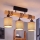 Brilagi - Επιφανειακό φωτιστικό οροφής NUBILA 3xE27/60W/230V πεύκο/καφέ