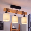 Brilagi - Επιφανειακό φωτιστικό οροφής NUBILA 3xE27/60W/230V πεύκο/κρεμ