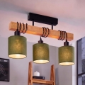 Brilagi - Επιφανειακό φωτιστικό οροφής NUBILA 3xE27/60W/230V πεύκο/πράσινο