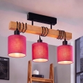 Brilagi - Επιφανειακό φωτιστικό οροφής NUBILA 3xE27/60W/230V πεύκο/ροζ