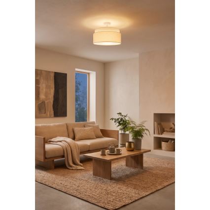 Brilagi - Επιφανειακό φωτιστικό οροφής PADOVA 1xE27/60W/230V Ø 40 cm εκρού