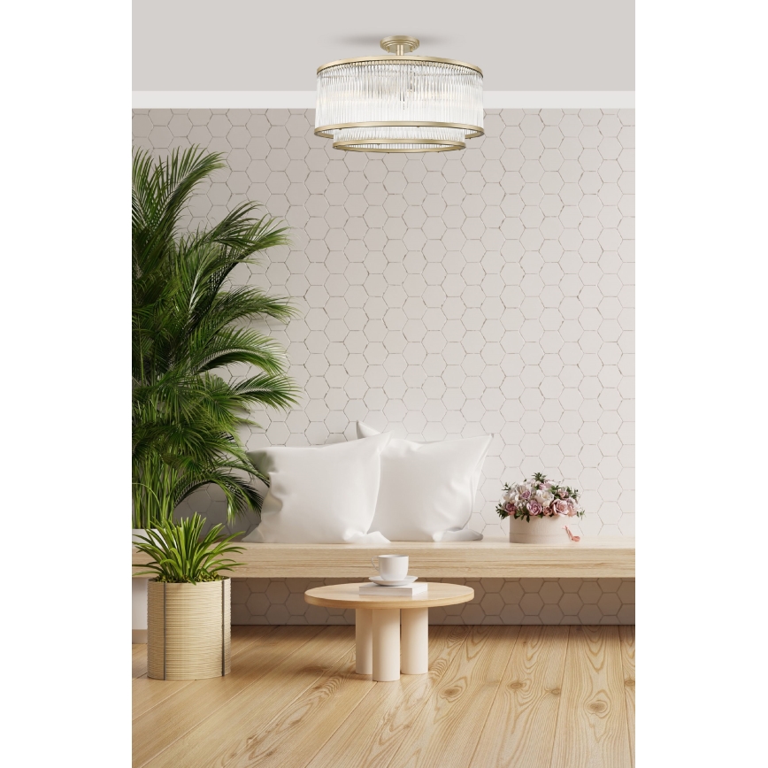Brilagi - Επιφανειακό φωτιστικό οροφής RAMOS 6xE14/60W/230V χρυσό